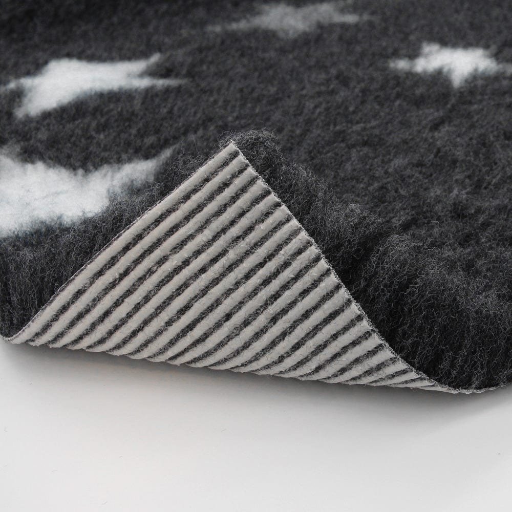 Charcoal/White Stars Bed